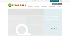 Desktop Screenshot of cedarparktexas.gov
