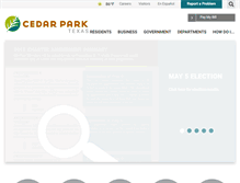 Tablet Screenshot of cedarparktexas.gov